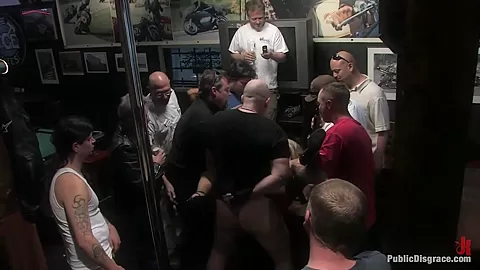 The Business Suit And The Biker Bar - PublicDisgrace