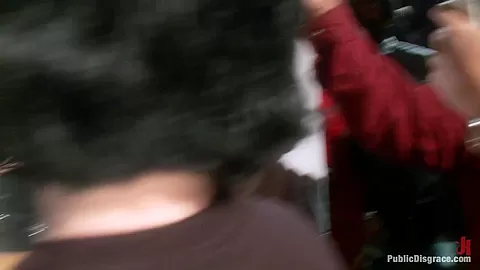 Smoking Hot Brunette Humiliated And Fucked In Public - PublicDisgrace