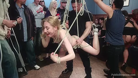 Tiny Thing Suspended And Fucked By The Unstoppable Ariel X - PublicDisgrace