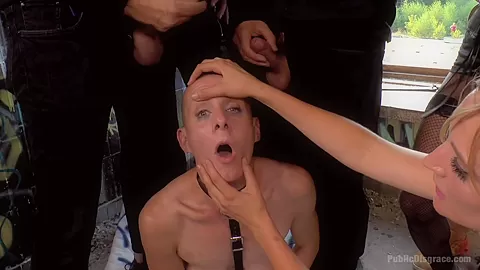 Two Berlin Freaks Get An Intense Public Shaming And Fucking - PublicDisgrace