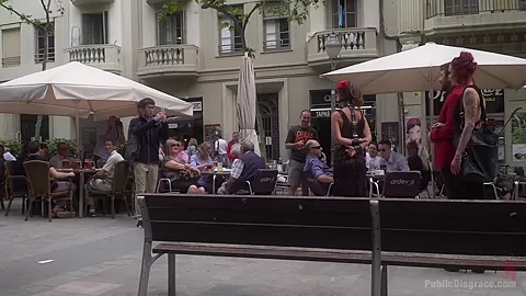 Shy Pretty Bitch Sings In Pain - 1 - PublicDisgrace