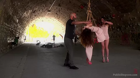 Newbie Penelope Gets Suspended, Flogged And Fucked - PublicDisgrace