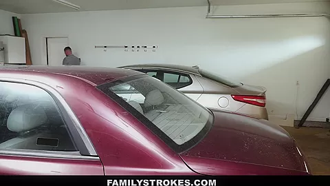 FamilyStrokes - Flashing Her Pussy For Pervy