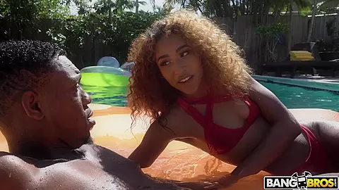 Stepdaughter Squirts By The Pool - BrownBunnies