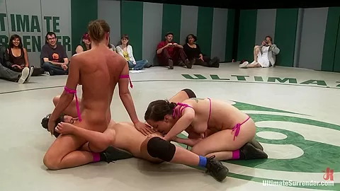 Rd 1/4 Of May's Live Tag Team Match: Totally Non-Scripted Lesbian Wrestling - Publicdisgrace