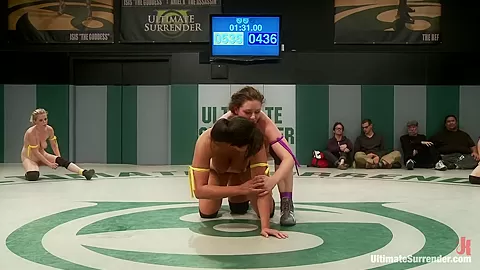 Sept. Tag Team Match-Up Fierce Fight, Face Sitting, Finger Fucking - Publicdisgrace
