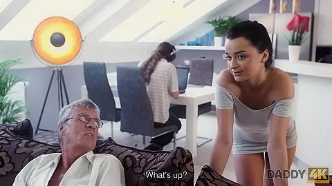 DADDY4K. Old male knows how to make a lady happy even a teen 18+ one