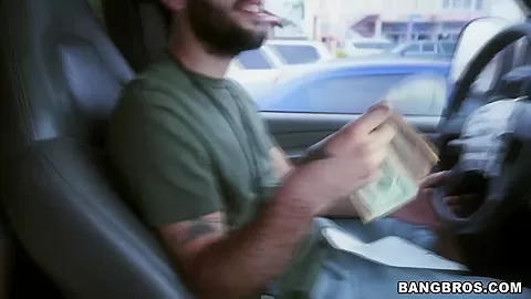 White girl with some ass gets fucked - BangBus