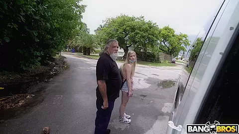 Step daddy's Girl Goes For a Ride - BangBus