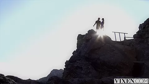 VIXEN College girl Sybil stays with a married couple abroad