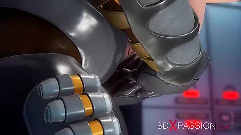 Alien sex at the Mars base camp! A hot horny woman gets the anal fucking