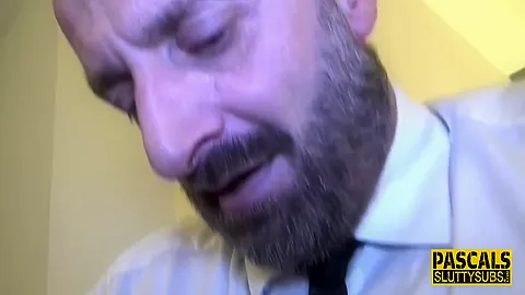 Throated sub teen 18+ gets pussy pounded