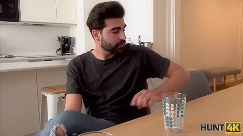 HUNT4K. Guy is happy to help friend get rid of blue balls with the help of GF