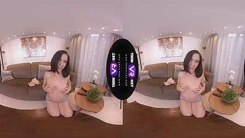Excited hottie rubs her cunt