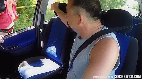 Mirek Takes Mature Busty Whore on Public