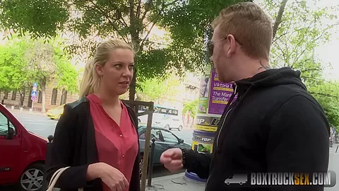 Hot Vivien Blonde gives a blowjob