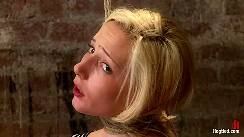 Hot Blonde Tied Tightly And Made To Cum - HogTied