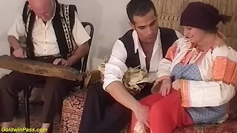 first rough threesome for grandma