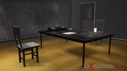 Sex in police station! A hot college girl gets fucked by an interrogator
