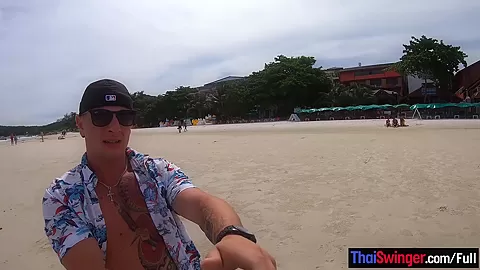 Bon voyage blowjob from his big boobs amateur Asian girlfriend