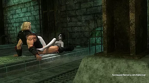 Thor and the Sexy Domino - Let's bust some nuts