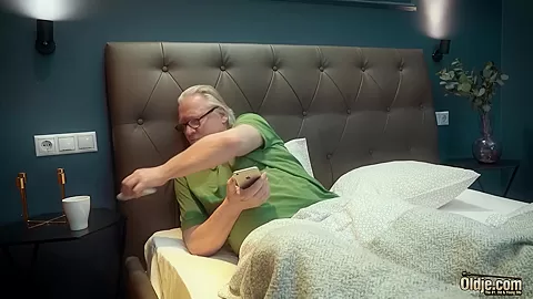 Big natural boobs teen 18+ gets fucked by grandpa