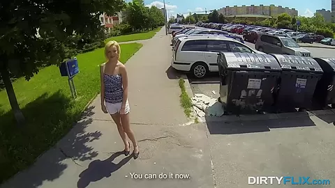 Iren in Casual cock riding outdoors