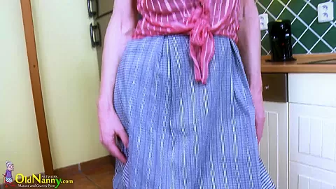 OldNannY Horny mature Lusty Solo Showoff Footage
