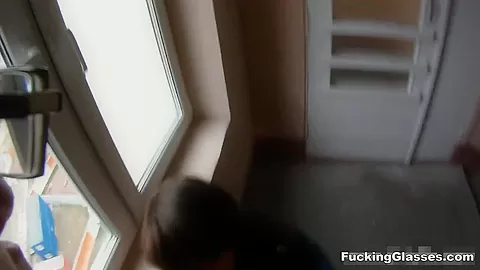 Kirsten in Spontaneous top-floor fucking