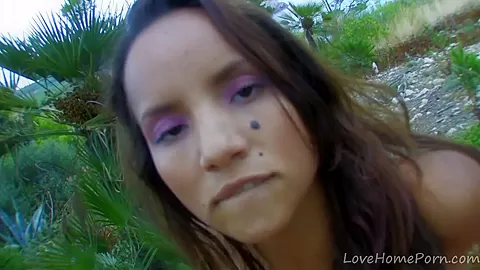 Exotic Beauty Gets Her Brown Snatch Filled Good