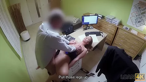 LOAN4K. teen 18+ naive chick gets fucked on the desk in the loan office