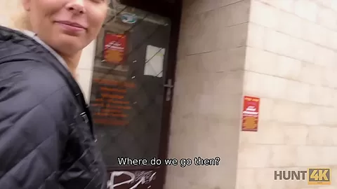 HUNT4K. Lucky hunter meets beauty in the streets and fucks her