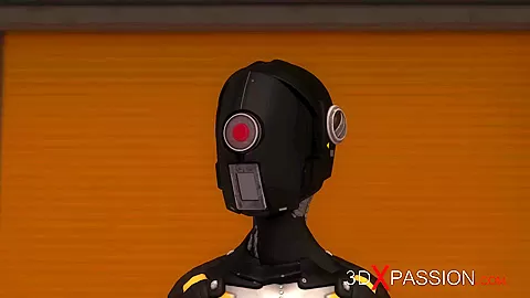 Secrets of Area 51. Sci-fi female android fucks a young woman strapon