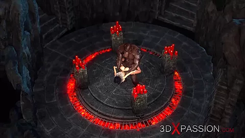 Hot sex! Black guy plays with a sexy bride in the dungeon
