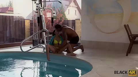 BLACK4K. House arrest is really boring but interracial fuck
