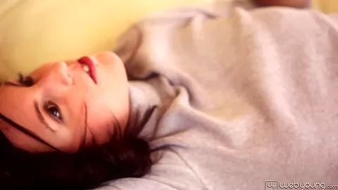 Naughty teen 18+ with wet cunt fingers herself and gets wet