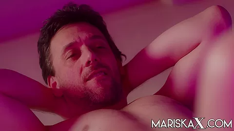 MARISKAX Hot blonde Tina stuffed by two big dicks