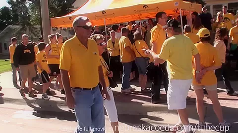 Partying And Flashing Tits While Tailgating Outside
