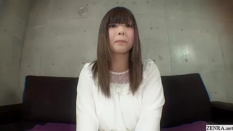 Subtitled CFNF bizarre masturbating JAV interview in HD