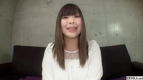 Subtitled CFNF bizarre masturbating JAV interview in HD