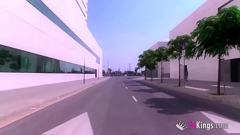 Nurse getting her daily dose of DICK after leaving the hospital