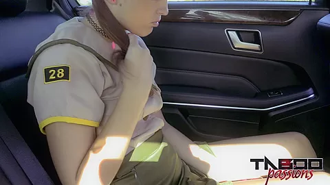 Stepdad Punishes teen 18+ With Cock While Step mom Drives