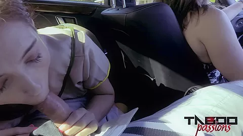 Stepdad Punishes teen 18+ With Cock While Step mom Drives