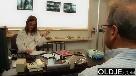 Old and Young Nurse Turns Checkup into Sex and Fucks