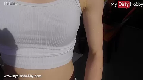 MyDirtyHobby - Outdoor blowjob from cheating blonde babe POV