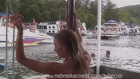 getting very slutty at this lake party