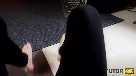 TUTOR4K. Guy intentionally came to mature professor cause he wanted to bang her