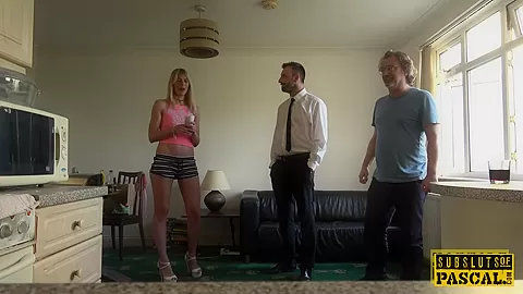 European sub slut slapped during rough anal