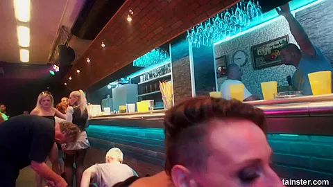 Lesbian pornstars masturbating their pussies in public