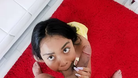 TeamSkeet - Big Titty Asian Babe Showcase Her Blowjob Skills